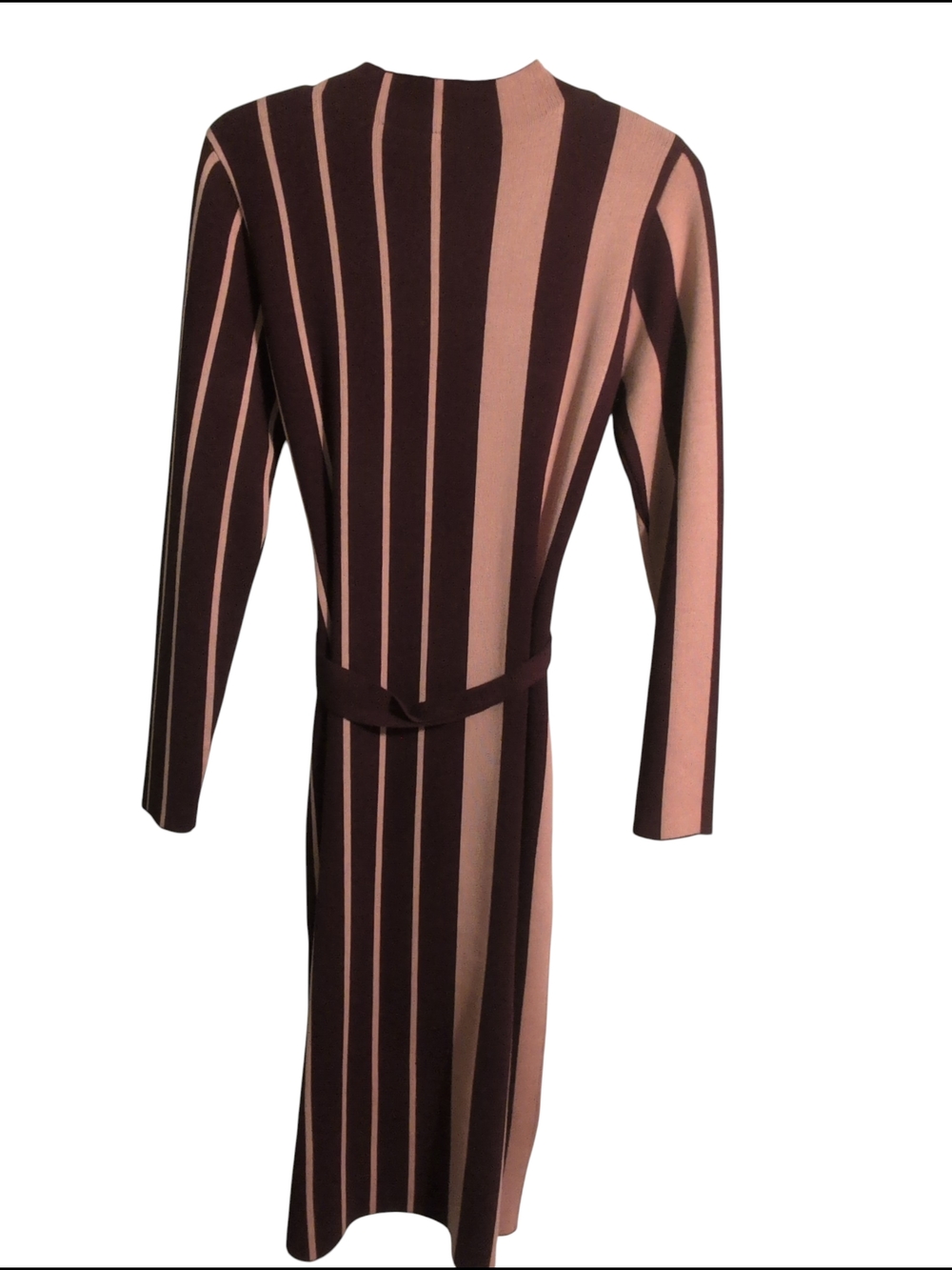 Nwt Nina Leonard Stripe Dress Casual Career Travel Long Stretch Party Medium